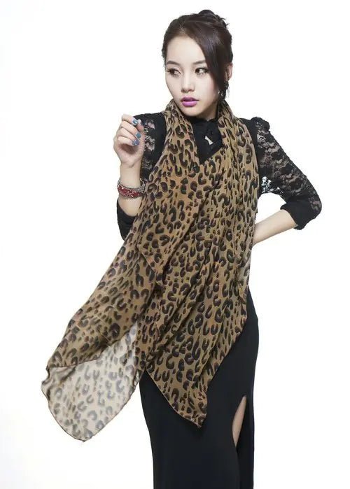 Velvet Whisper Leopard Scarf - Nimblet