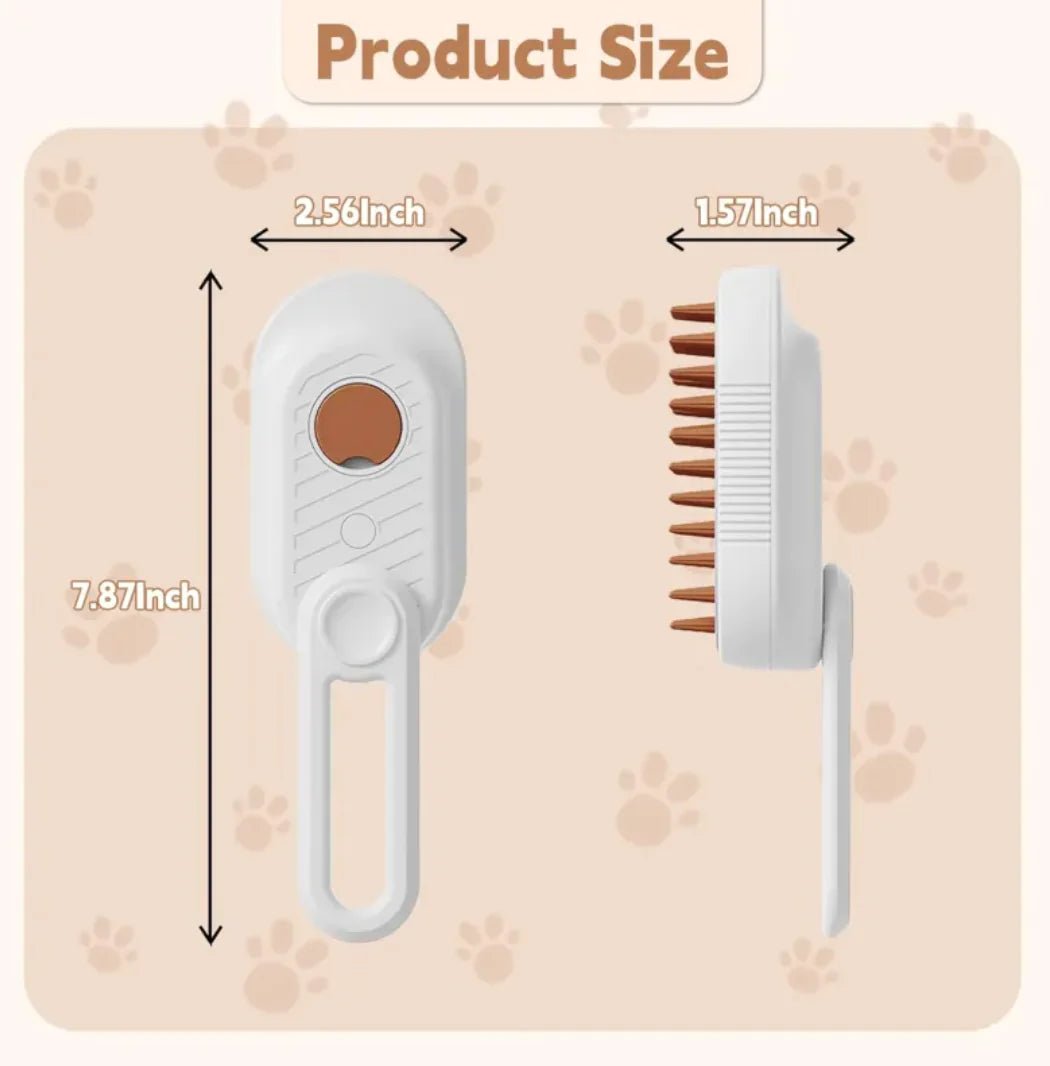 3 - in - 1 Cat & Dog Steam/Mist Grooming Brush (Foldable, Silicone, Spray) - Nimblet
