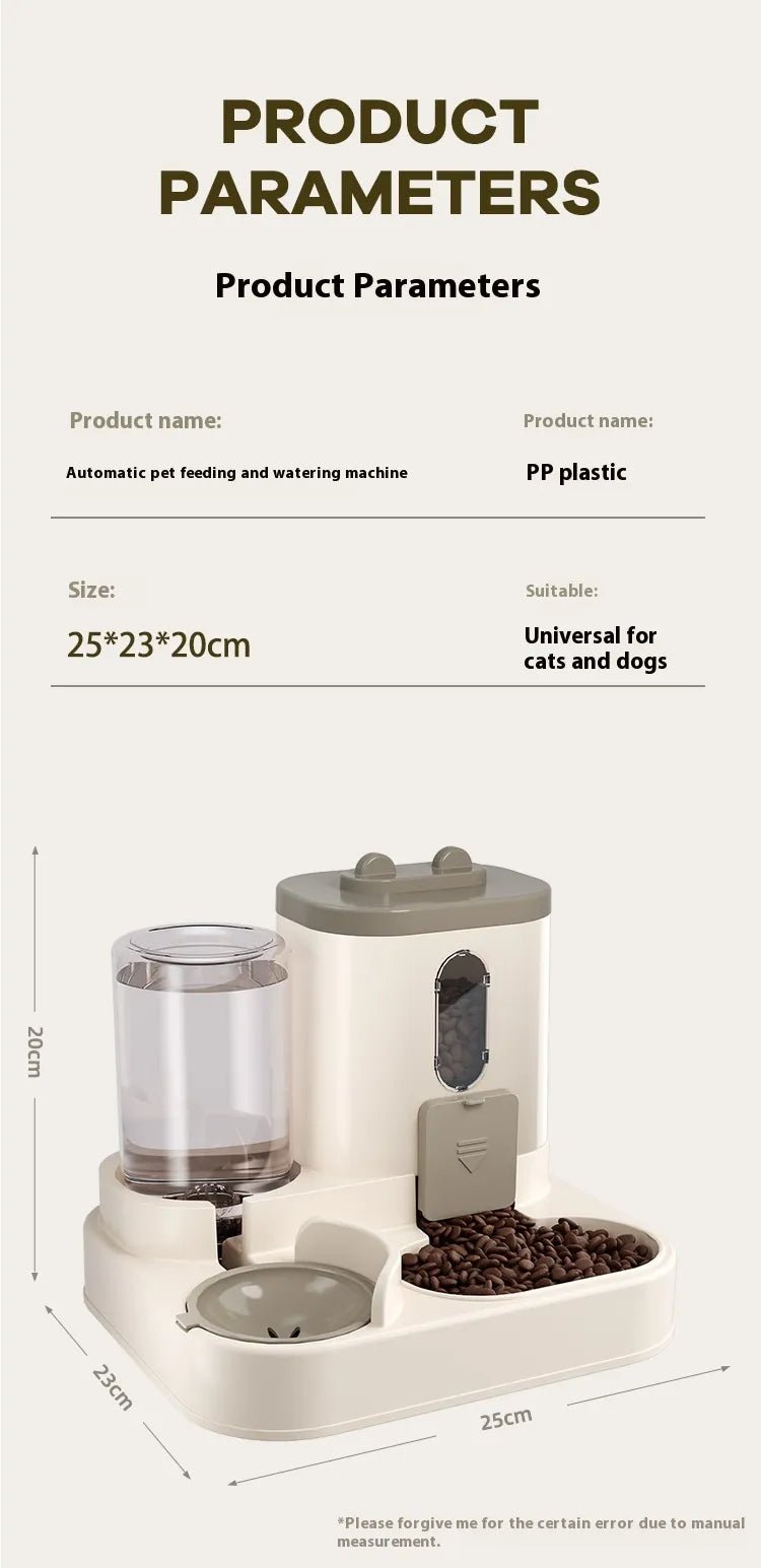 Automatic Pet Feeder Dog Basin Cat Bowl Supplies Water Dispenser - Nimblet