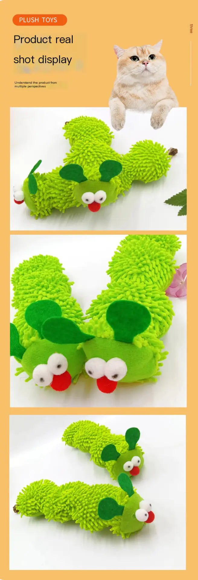 Catnip Caterpillar Toy - Nimblet