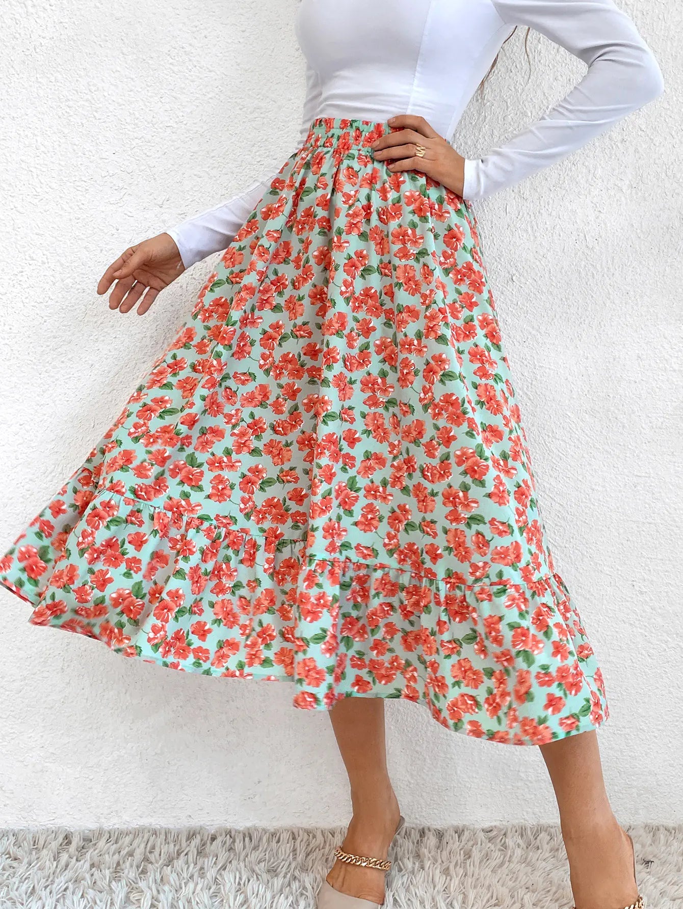 Elegance Flow Leopard Skirt - Nimblet