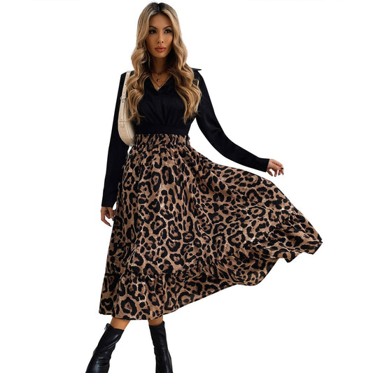 Elegance Flow Leopard Skirt - Nimblet