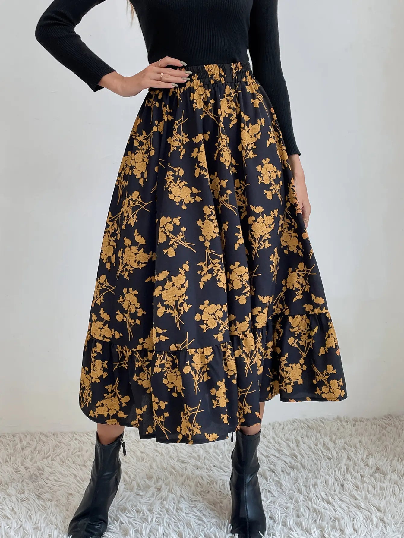 Elegance Flow Leopard Skirt - Nimblet