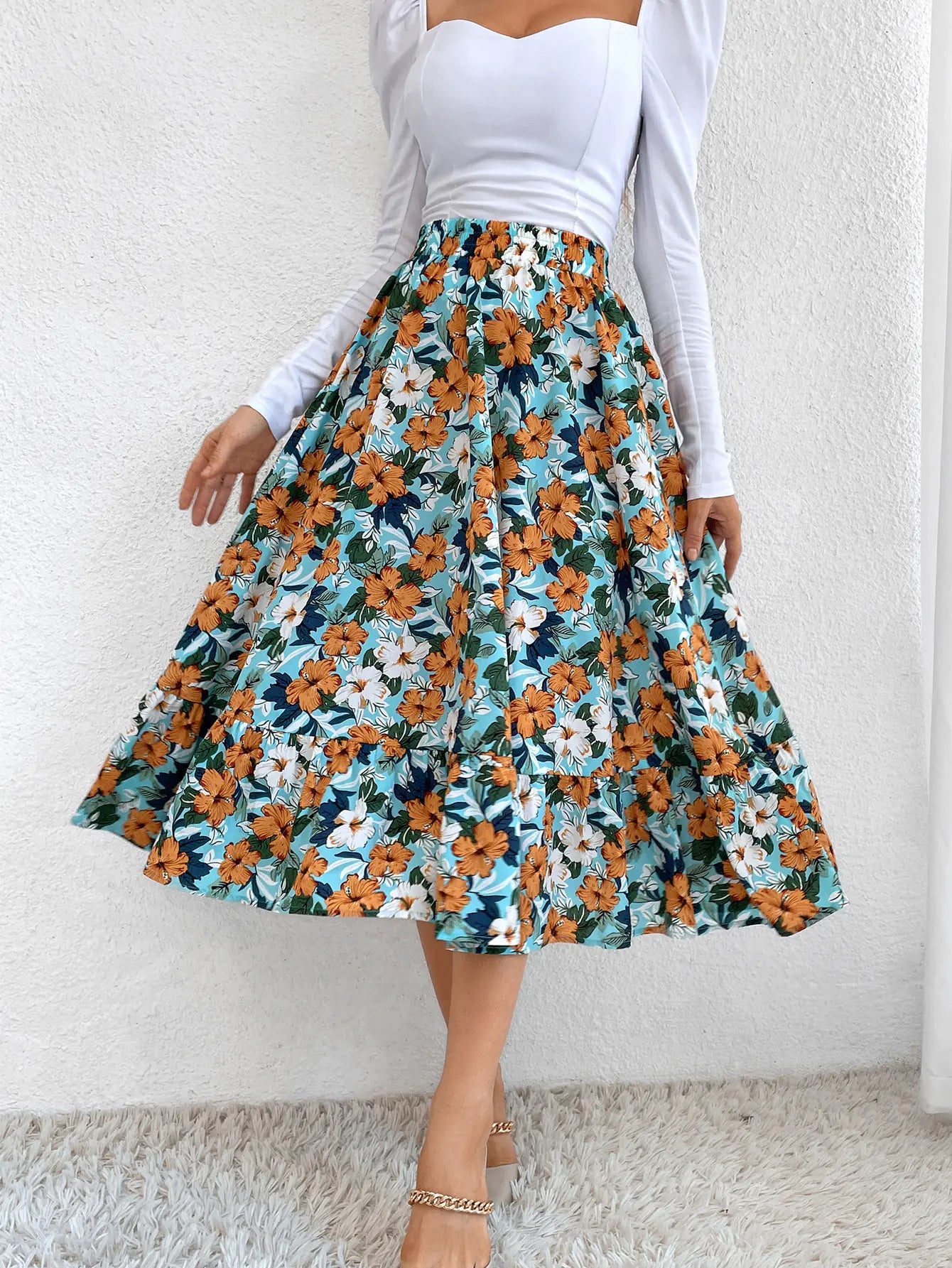 Elegance Flow Leopard Skirt - Nimblet