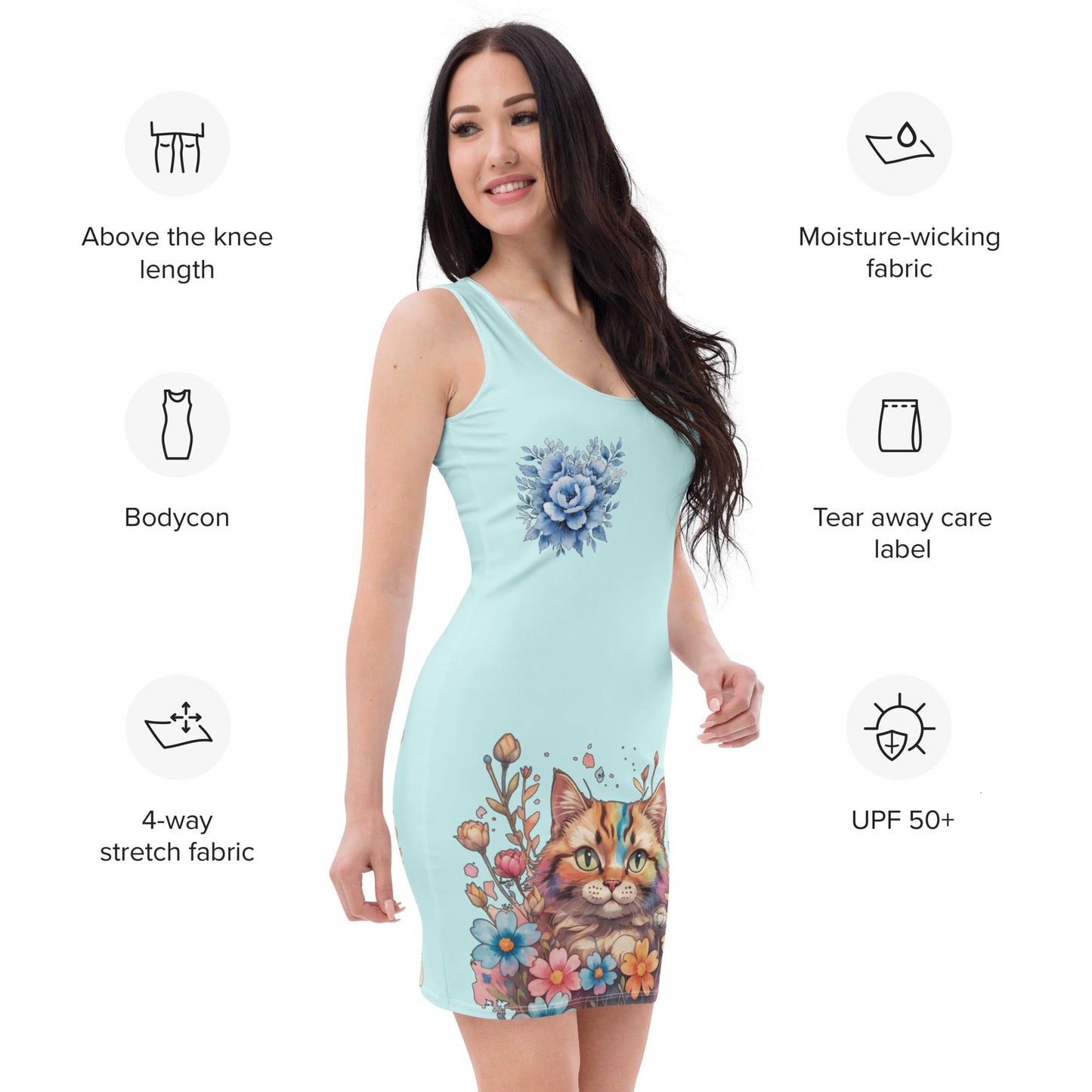 Fleury Bleu Fitted Dress - Nimblet