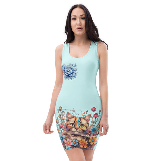 Fleury Bleu Fitted Dress - Nimblet