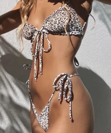 Leopard Luxe Backless Bikini - Nimblet