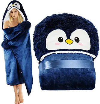 Leopard Print Hooded Blanket Cloak - Nimblet
