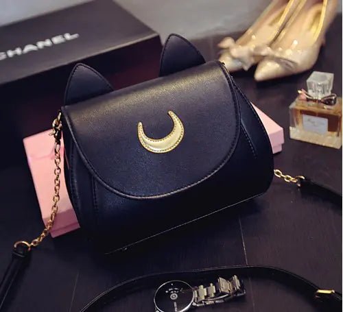 🌙 Luna Cat Casual Shoulder Bag – Sailor Moon - Inspired Style - Nimblet