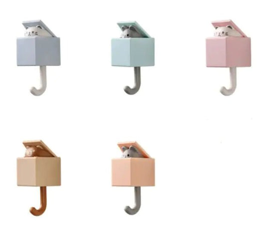 Peek - a - Boo Cat Wall Hook – Cute Hidden Kitty Hangers - Nimblet