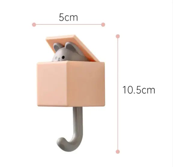 Peek - a - Boo Cat Wall Hook – Cute Hidden Kitty Hangers - Nimblet