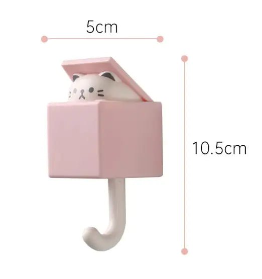 Peek - a - Boo Cat Wall Hook – Cute Hidden Kitty Hangers - Nimblet