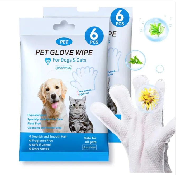 Pet Cleaning Gloves & Wipes - Nimblet