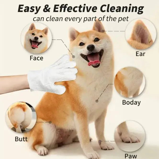 Pet Cleaning Gloves & Wipes - Nimblet