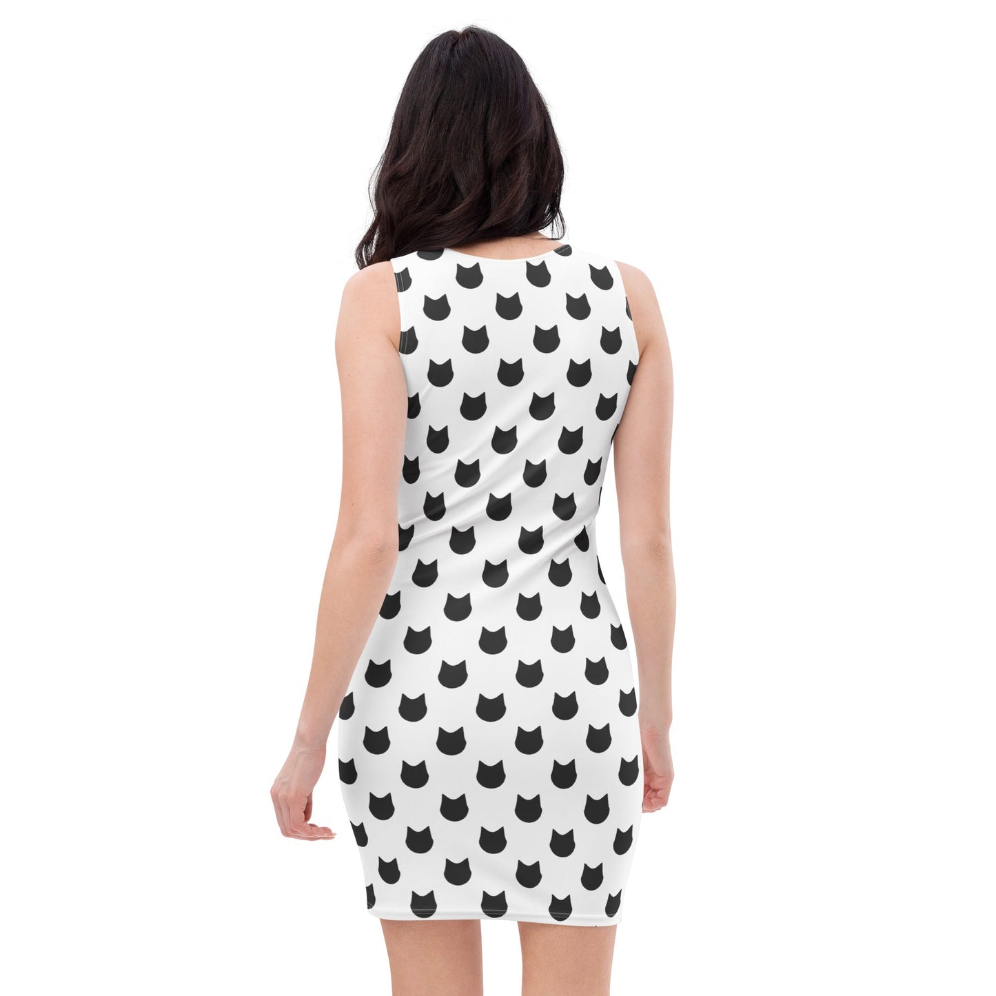 Snowy Whiskers Fitted Dress - Nimblet