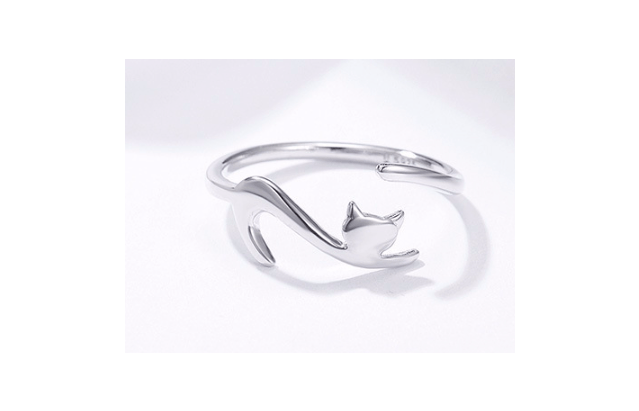 Sterling Silver Cat Wrap Ring - Nimblet