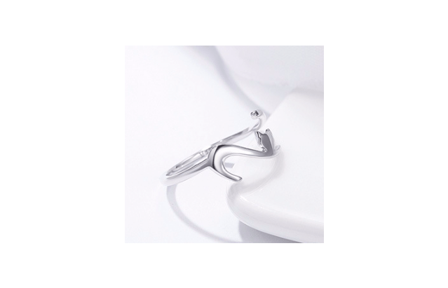 Sterling Silver Cat Wrap Ring - Nimblet