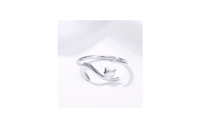 Sterling Silver Cat Wrap Ring - Nimblet