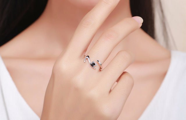 Sterling Silver Cat Wrap Ring - Nimblet