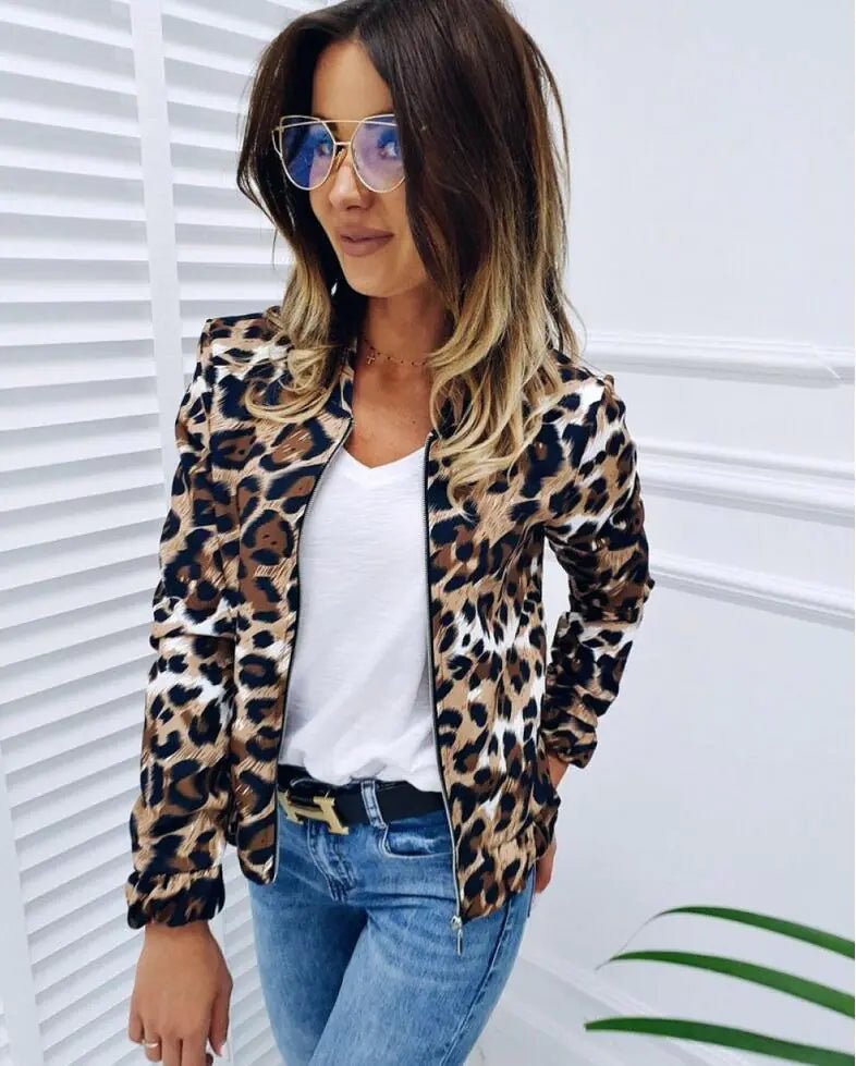 Street Chic Leopard Zip Jacket - Nimblet
