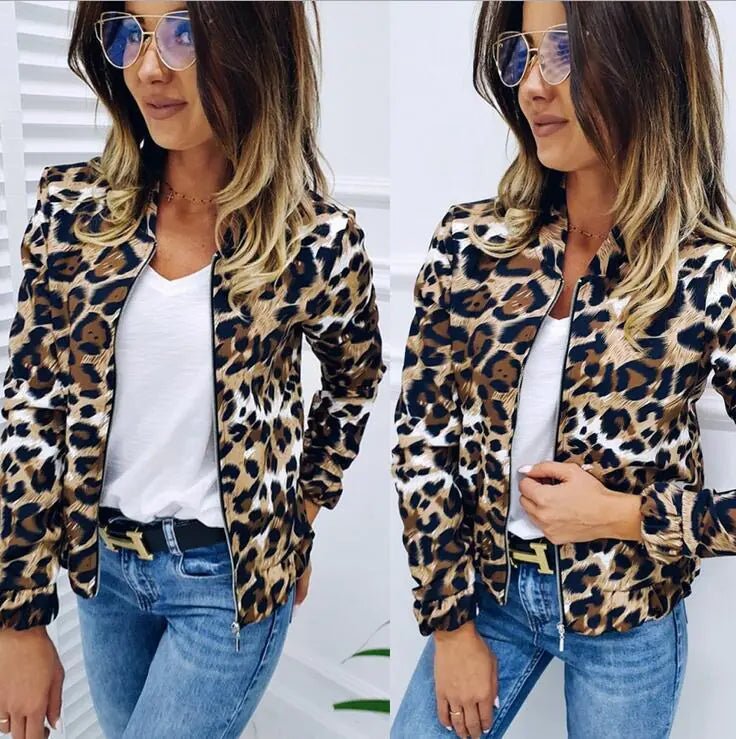 Street Chic Leopard Zip Jacket - Nimblet