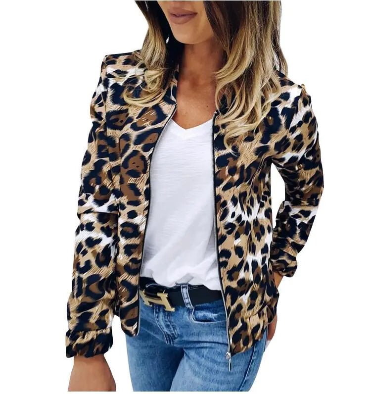Street Chic Leopard Zip Jacket - Nimblet