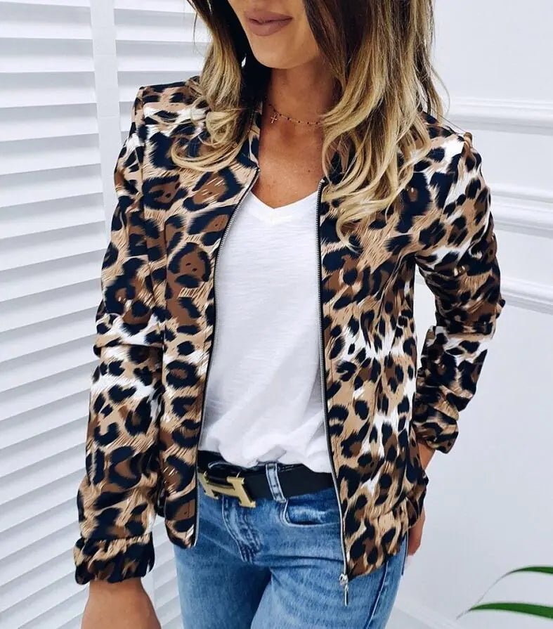 Street Chic Leopard Zip Jacket - Nimblet