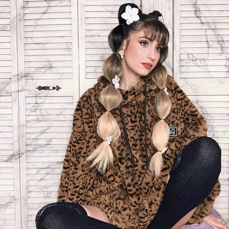 Ultra Fire Leopard Fur Hoodie - Nimblet