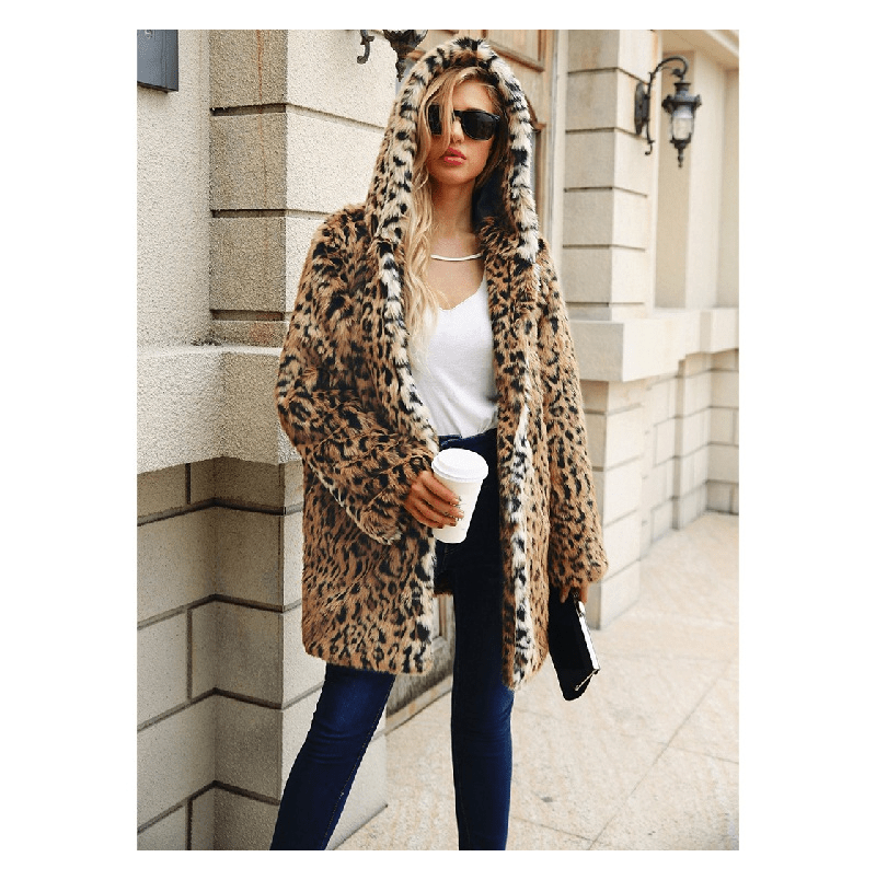 Ultra Fire Leopard Fur Hoodie - Nimblet