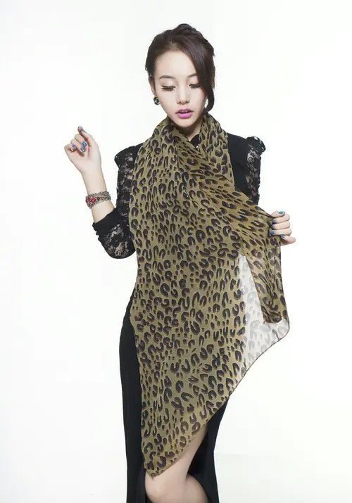 Velvet Whisper Leopard Scarf - Nimblet