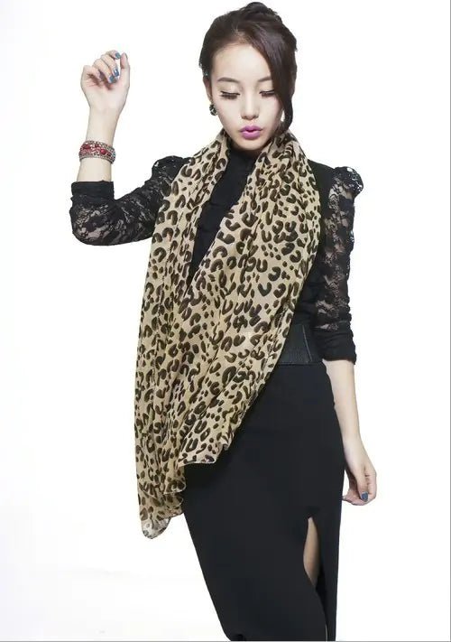 Velvet Whisper Leopard Scarf - Nimblet