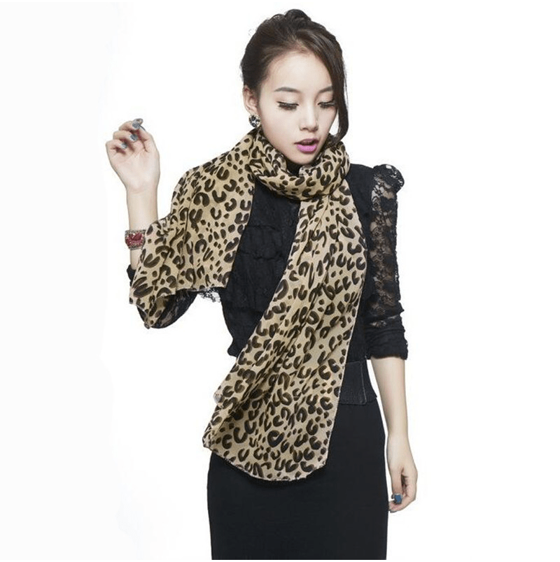 Velvet Whisper Leopard Scarf - Nimblet