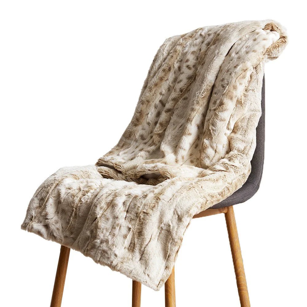 White Leopard Print Blanket - Nimblet