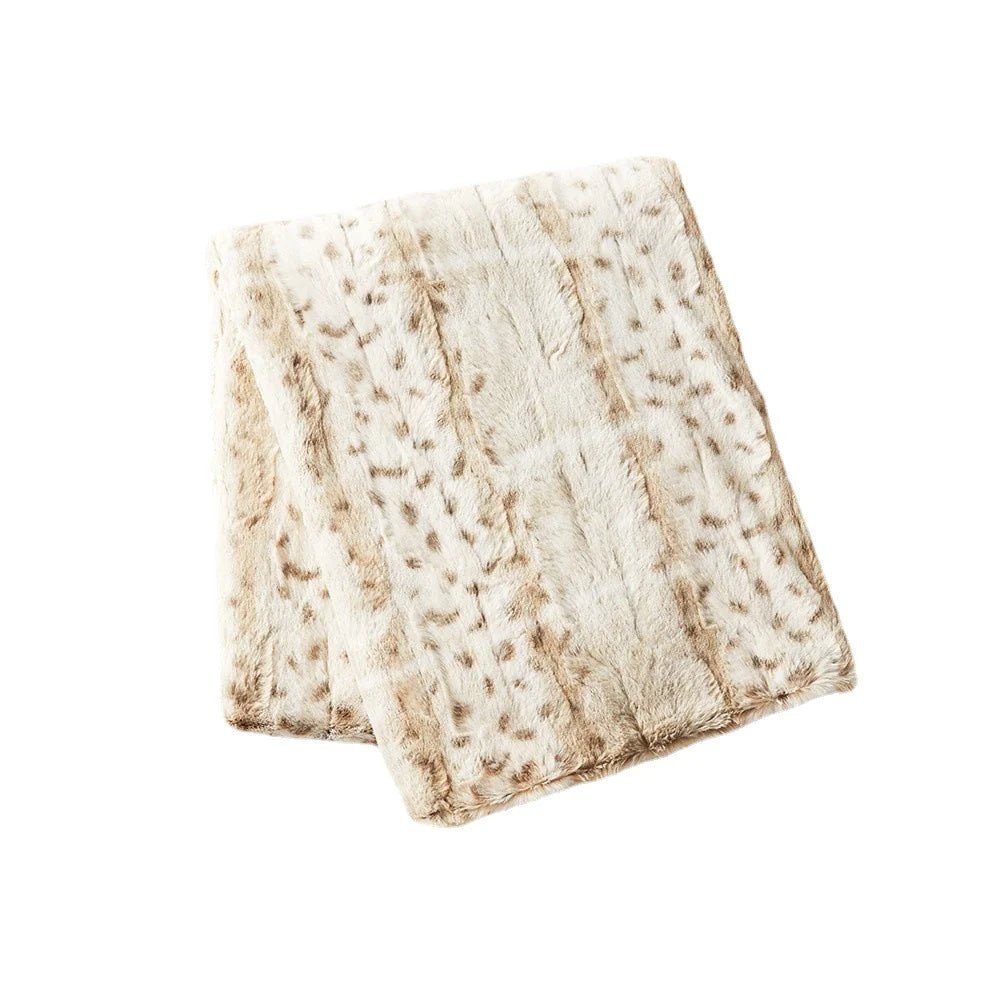 White Leopard Print Blanket - Nimblet