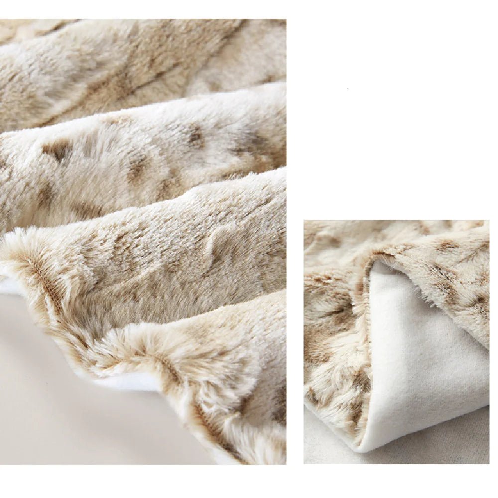 White Leopard Print Blanket - Nimblet