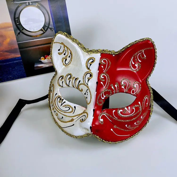 Yin - Yang Cat Masquerade Elegance - Nimblet